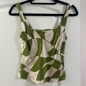 Green and Cream Tank by The Workshop